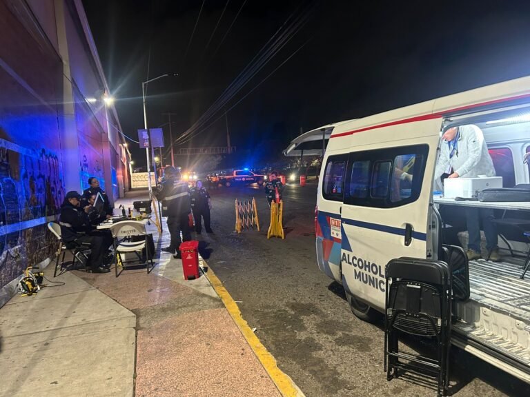 Reporta JCM 38 detenciones por rebasar niveles de alcoholimetría