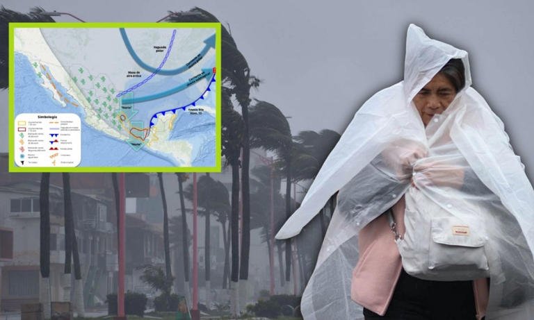 En estas entidades habrá lluvias torrenciales y vientos de hasta 110 kilómetros por hora el lunes 10 de noviembre