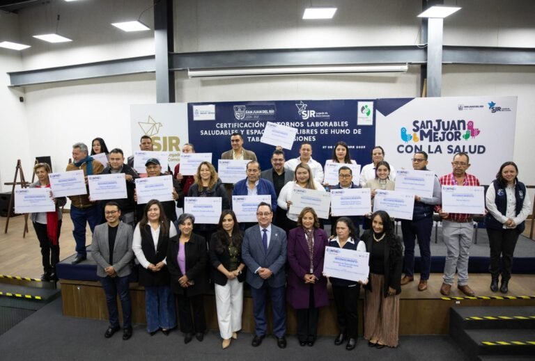 Certifican a 18 entornos laborales como sitios saludables, libres de humo de tabaco y emisiones
