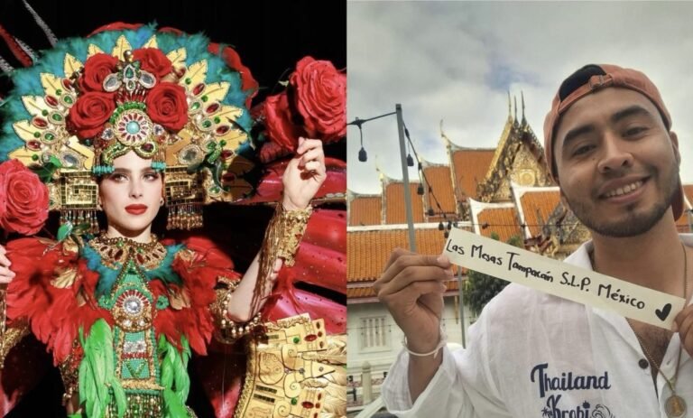 Diseñador potosino hizo lucir a Fátima Bosch en final de Miss Universe