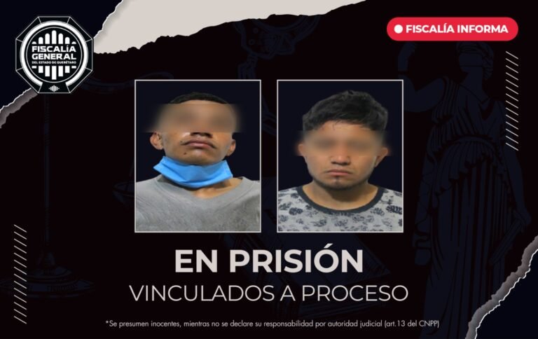 “El Chore” y “El Marucho” en prisión por homicidio y robo calificado en Santa Rosa Jáuregui