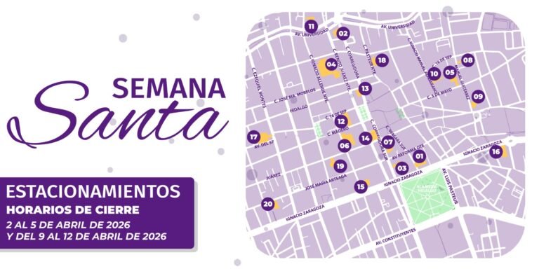 Habilita Felifer Macías estacionamientos del Centro Histórico con horarios extendidos durante Semana Santa