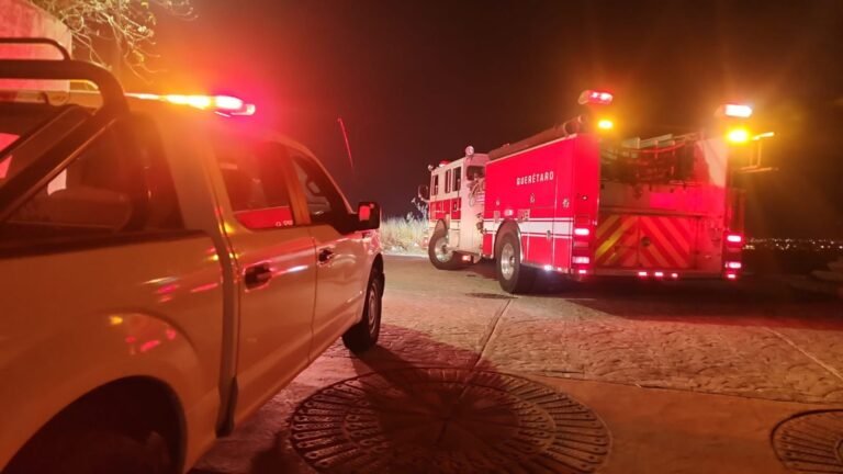 Atiende Municipio de Querétaro incendio en Cerro Colorado