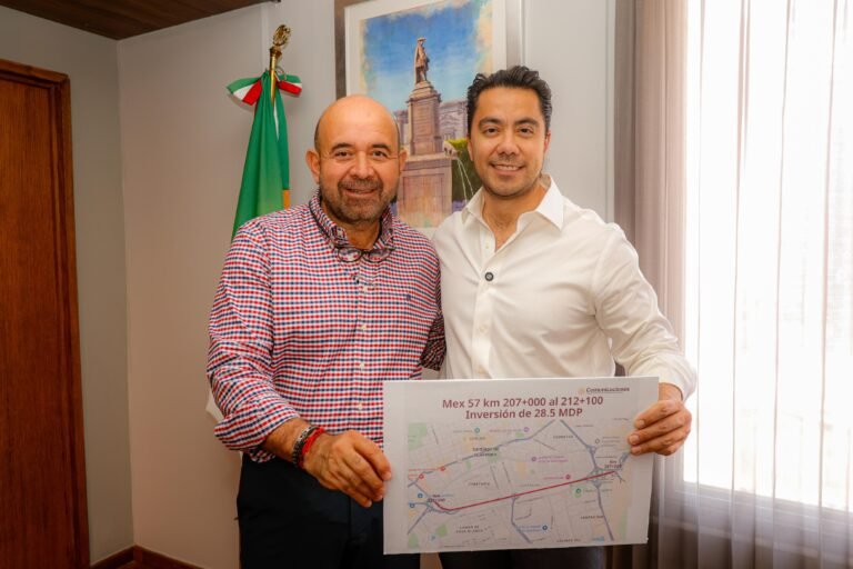 En dos semanas inicia obra federal para rampa de frenado en la Mex-Qro anunció Felifer Macias