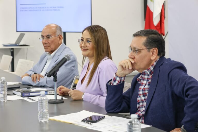 Presidenta de Comisión Especial de Vigilancia encabeza reunión con Órganos Internos de Control