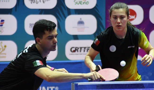 Arantxa Cossio y Rogelio Castro firman tercera medalla en Centroamericano de Tenis de Mesa