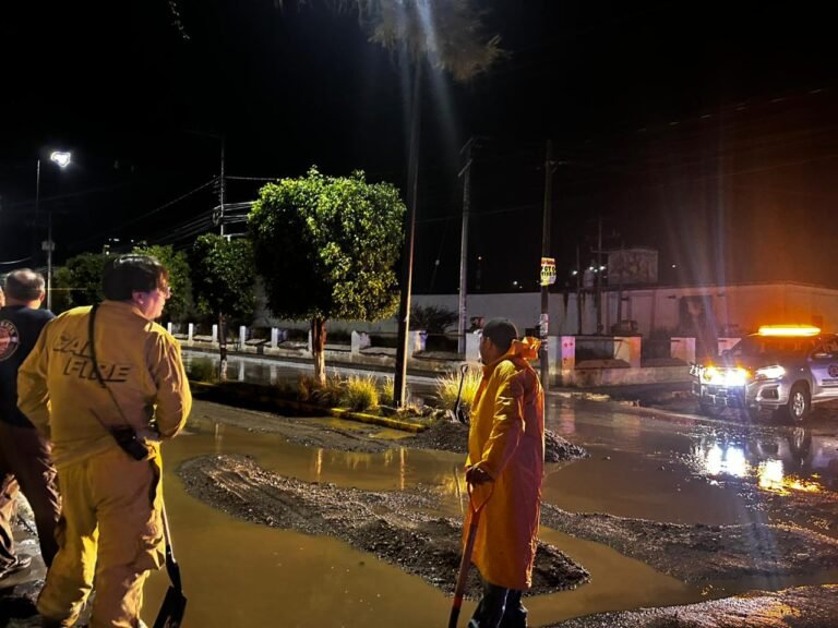 Cuerpos de emergencia atienden afectaciones por lluvias en San Clemente y Noria Nueva en Pedro Escobedo
