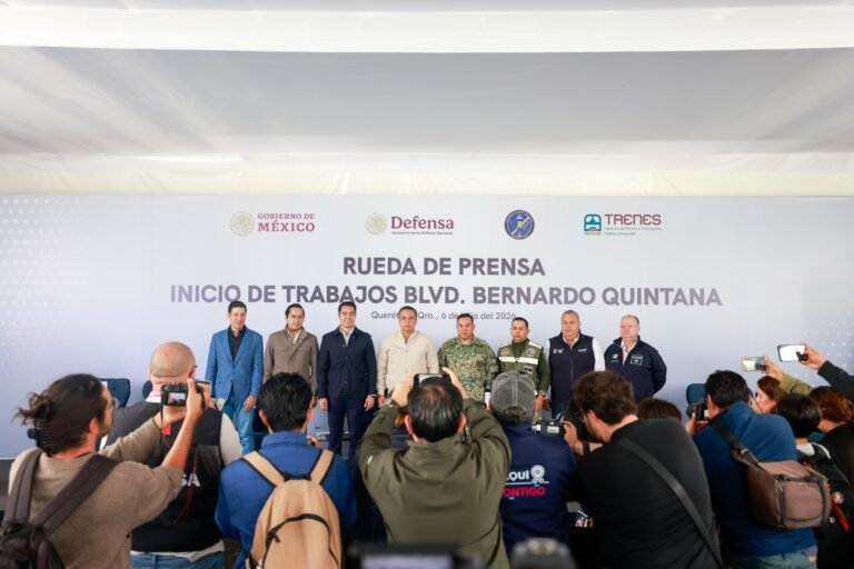Obras del Tren México–Querétaro: AMEQ presenta estrategia para agilizar la movilidad en Bernardo Quintana