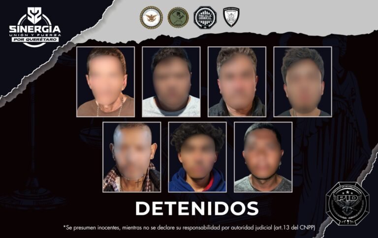 Sinergia ejecuta 10 cateos simultáneos en San Juan del Río; siete personas fueron detenidas