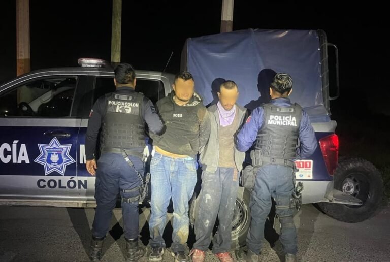 Asegura Policía de Colón a dos masculinos por robo a lugar cerrado