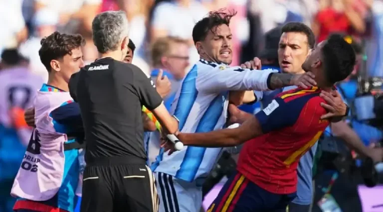 ¿Malos perdedores? Argentina y España se hicieron de palabras al término del partido