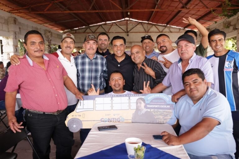 Fortalece Luis Nava apoyos para el transporte escolar por todo el estado