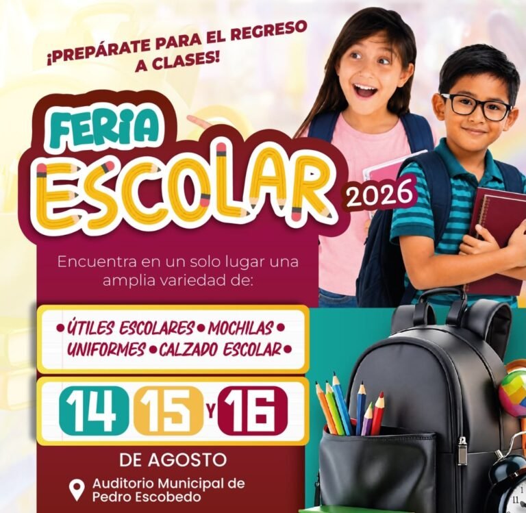Pedro Escobedo alista Feria Escolar 2026 para apoyar a familias y fortalecer el comercio local