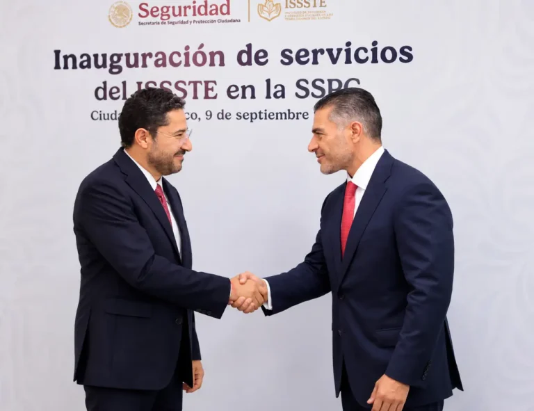 ISSSTE instala complejo de atención en la Secretaría de Seguridad y Protección Ciudadana