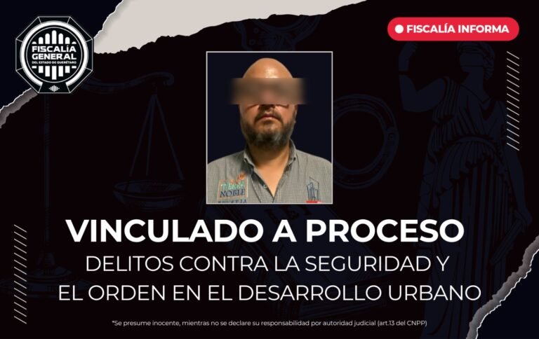 Vinculado a proceso por comercialización irregular de lotes en Tierra Noble Juriquilla