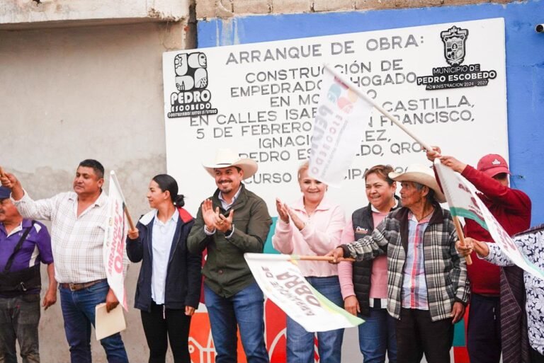 Pedro Escobedo impulsa nuevas obras para mejorar calles y servicios básicos