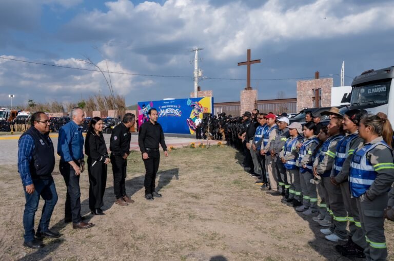 El Marqués implementa operativo especial en panteones por Día de Muertos