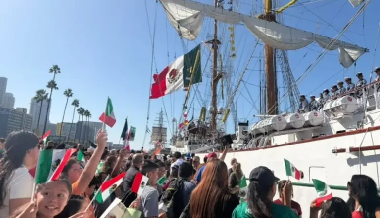 Llega a San Diego el Buque Escuela Cuauhtémoc en su gira por el Pacífico
