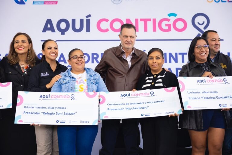 Fortalece Gobierno del Estado infraestructura educativa en San Juan del Río