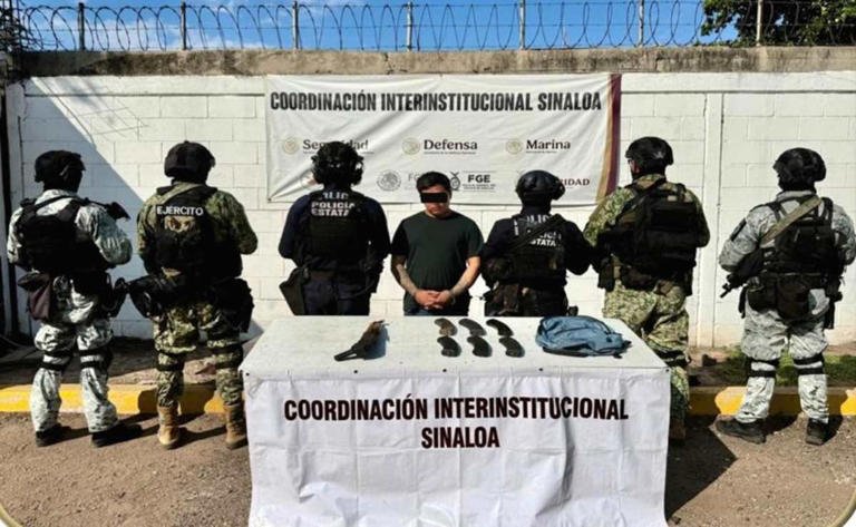 Caen “El Talibán” y cuatro miembros del Cártel del Pacífico en Sinaloa; los relacionan con secuestros de mineros y turistas