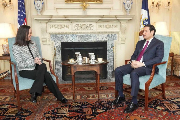 Marco Rubio confirma que EU negoció el regreso de María Corina Machado a Venezuela hace muchas semanas